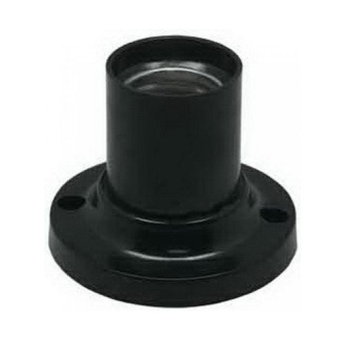 Патрон накладной прямой Ecola Base E27 Черный фото Патрон накладной прямой Ecola Base E27 Черный картинка